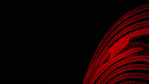 A Red abstract animation for a title sequence Stock Footage 155222741