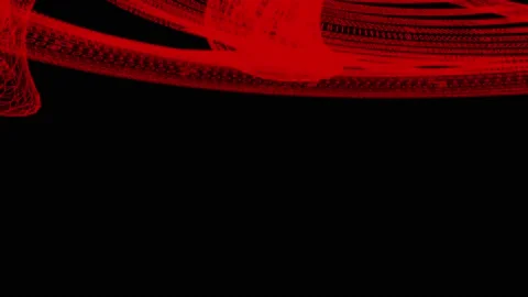 A Red abstract animation for a title sequence Stock Footage 155222752