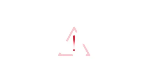 Red abstract arrow pointing up with exclamation mark warning alert symbol o.. Stock-Footage 340123615
