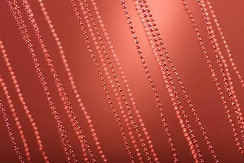 Red abstract awry chains Foto stock
