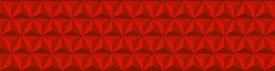 Red abstract background. 3D vector triangle pattern geometry. Stock Illustration