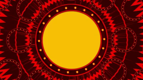 Red abstract background and circles, loop Stock Footage 59136996