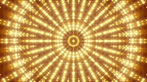 Red abstract background and flashing gold light, kaleidoscope, loop Vidéo 77397670