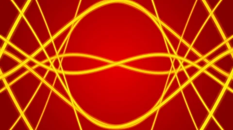 Red abstract background and gold lines, loop Stock Footage 58920740