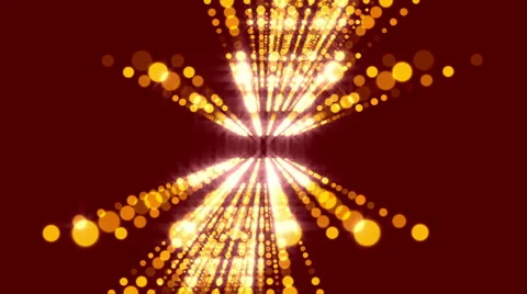 Red abstract background and gold particles, loop Stock Footage 65796042
