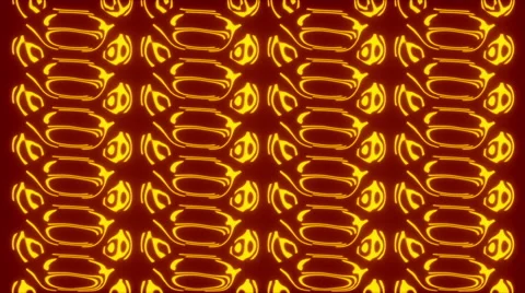 Red abstract background and gold shapes, loop Stock Footage