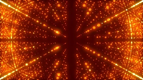 Red abstract background and gold circles, loop Stock Footage 71788227