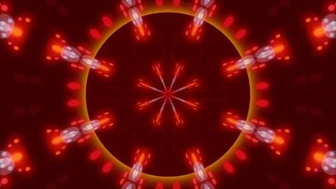 Red abstract background and particles, loop Stock Footage 72194515