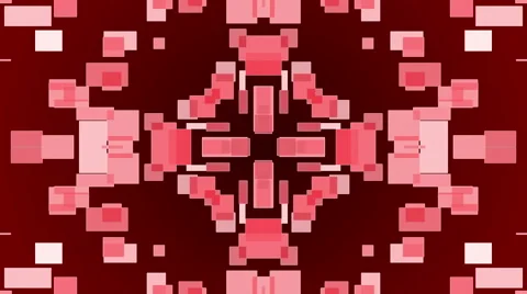 Red abstract background and squares, loop Stock Footage 65887228