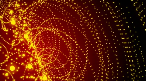 Red abstract background and yellow form, loop Stock Footage 49918380
