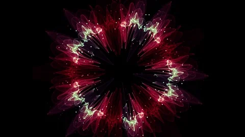 Red Abstract Background Caleido Video stock 84703587