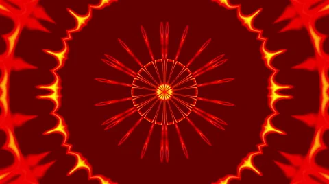 Red abstract background, circles and light, loop Stock Footage 64598209