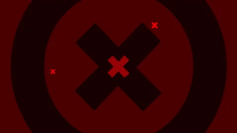 Red abstract background with circles and lines	 Stock Footage 233600112