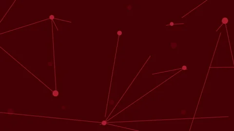Red abstract background with circles and lines	 Stock Footage 233602544