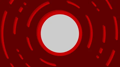 Red abstract background with circles Stock Footage 233604313