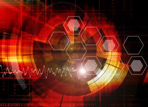 Red Abstract Background Design Illustrazione stock