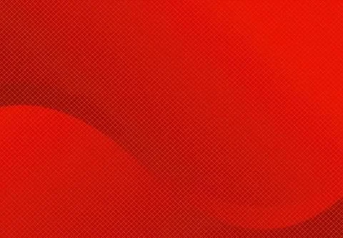 Red abstract background with dotted pattern and curved shapes Stockillustratie