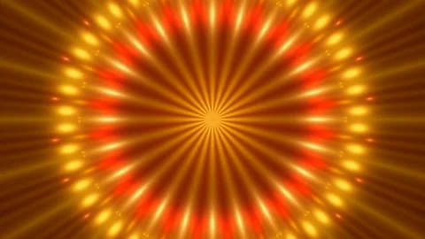 Red abstract background, flashing light and flowing particles, loop Stock Footage 86289553