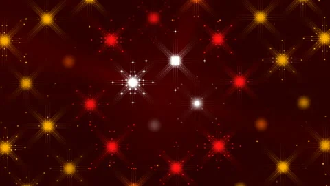 Red abstract background, flashing light and motion particles, loop Stock Footage 107341692