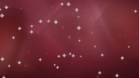 Red Abstract Background with Floating White Star Shapes and Particles Stock-Footage 347662663