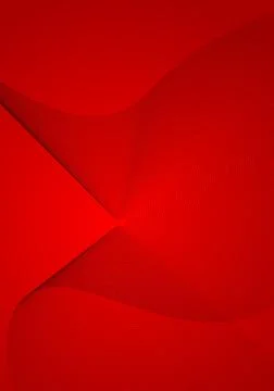 Red abstract background with flowing radial line pattern Stock Illustration