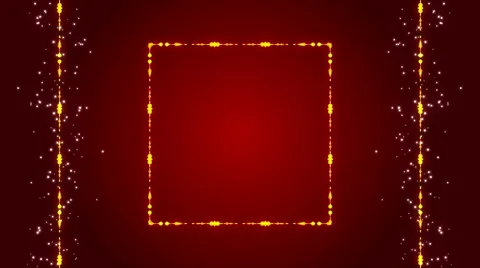 Red abstract background, frame, loop Stock Footage 50376892