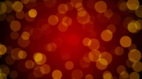 Red abstract background, gold bokeh, loop Stock Footage 53224616