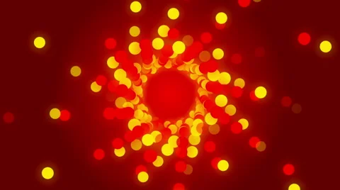 Red  abstract background, gold particles, loop Stock Footage 54956390