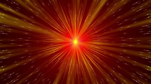 Red abstract background, gold rays and particles, loop Stock Footage 59702405