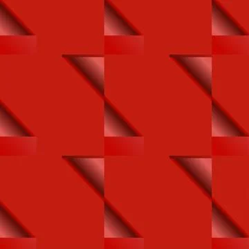 Red Abstract Background with Gradient Geometric Shapes. Stock Illustration