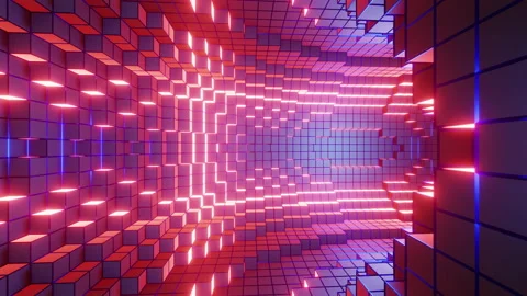 Red abstract background inside rotating ... | Stock Video | Pond5