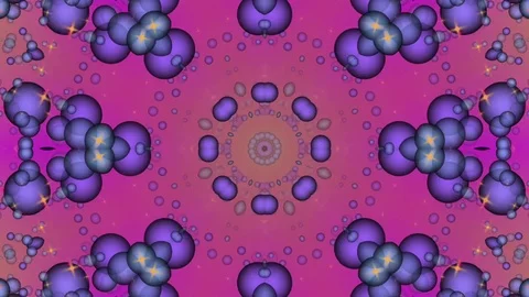 Red Abstract Background. Kaleidoscope Stock Footage 77066438