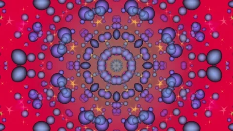 Red Abstract Background. Kaleidoscope Stock Footage 77094432
