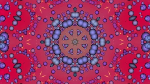 Red Abstract Background. Kaleidoscope Stock Footage 77094438