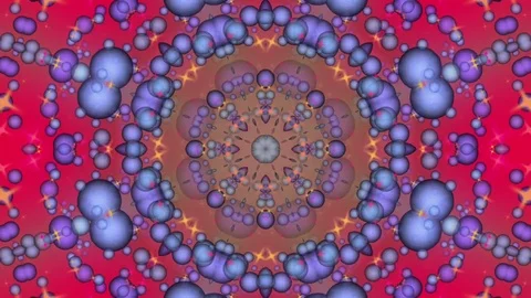 Red Abstract Background. Kaleidoscope Stock Footage 77094445