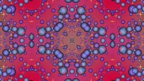 Red Abstract Background. Kaleidoscope Stock Footage 77097859
