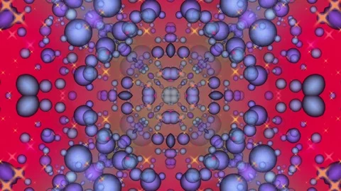 Red Abstract Background. Kaleidoscope Stock Footage 77098380