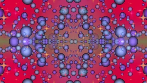Red Abstract Background. Kaleidoscope Stock Footage 77122033