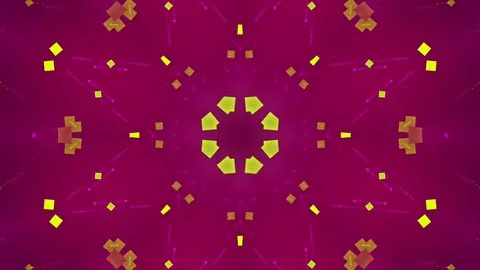 Red Abstract Background. Kaleidoscope Stock Footage 77436396