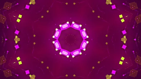 Red Abstract Background. Kaleidoscope Stock Footage 77439408