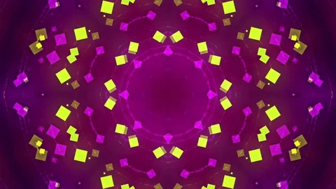 Red Abstract Background. Kaleidoscope Stock Footage 77439456