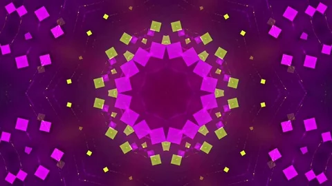 Red Abstract Background. Kaleidoscope Stock Footage 77439518
