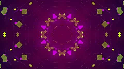 Red Abstract Background. Kaleidoscope Stock Footage 77440001