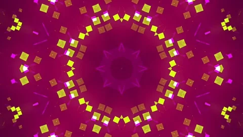 Red Abstract Background. Kaleidoscope Stock Footage 77441634