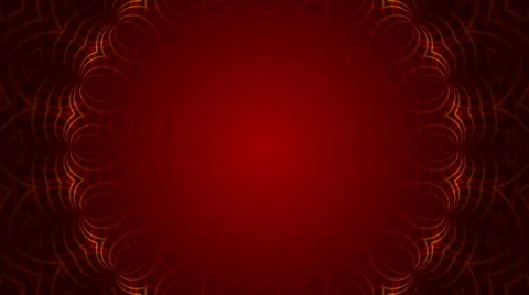 Red abstract background, kaleidoscope light, loop Stock Footage 52202441