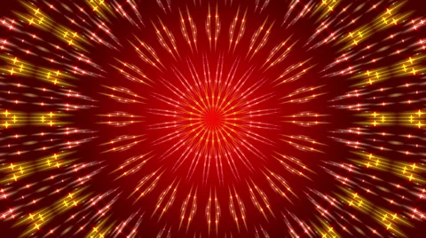 Red abstract background, kaleidoscope light, loop Stock Footage 59922253