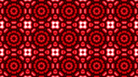 Red abstract background, kaleidoscope, loop Stock Footage 27882767