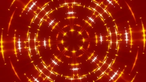 Red abstract background, motion gold light and particles, loop Stock Footage