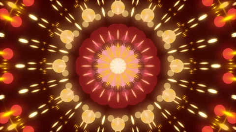 Red abstract background, motion particles, loop Stock Footage 86677132