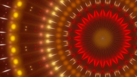 Red abstract background, motion particles and flashing light, loop Stock Footage 92237115